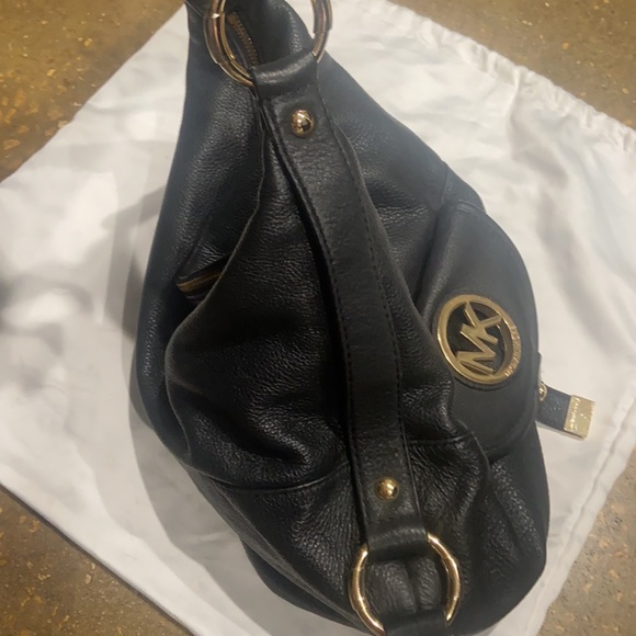 MICHAEL KORS Black Pebble Leather Hobo - Picture 6 of 8
